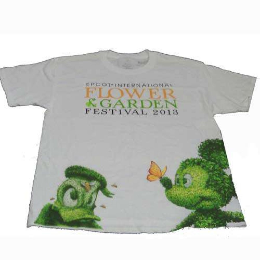 Apparel * | Disney Adult Shirt Flower And Garden Festival Topiary 2013 New