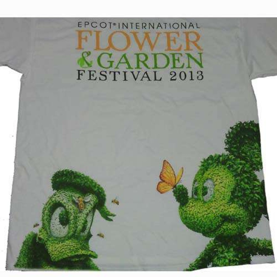 Apparel * | Disney Adult Shirt Flower And Garden Festival Topiary 2013 New