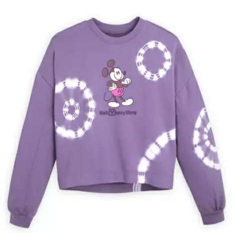 Apparel * | Disney Sweatshirt For Women Mickey Mouse Tie-Dye Premium