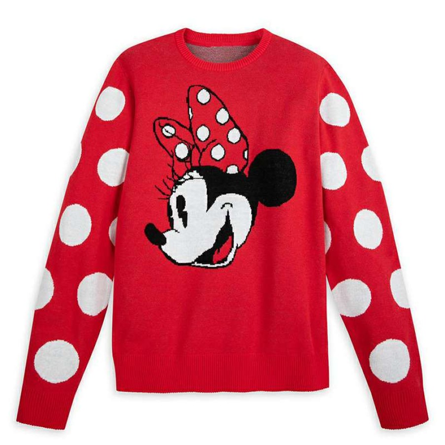 Apparel * | Disney Adult Intarsia Knit Sweater Minnie Mouse Cheaper