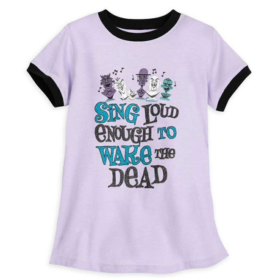 Apparel * | Disney Girls Shirt The Haunted Mansion Singing Busts Quick Delivery