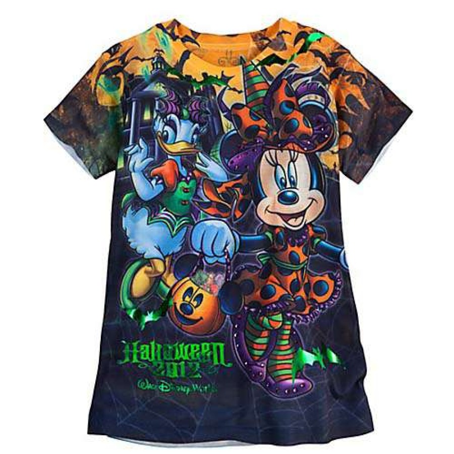 Apparel * | Disney Girl'S Shirt 2012 Halloween Time Logo Minnie Mouse Large Choice