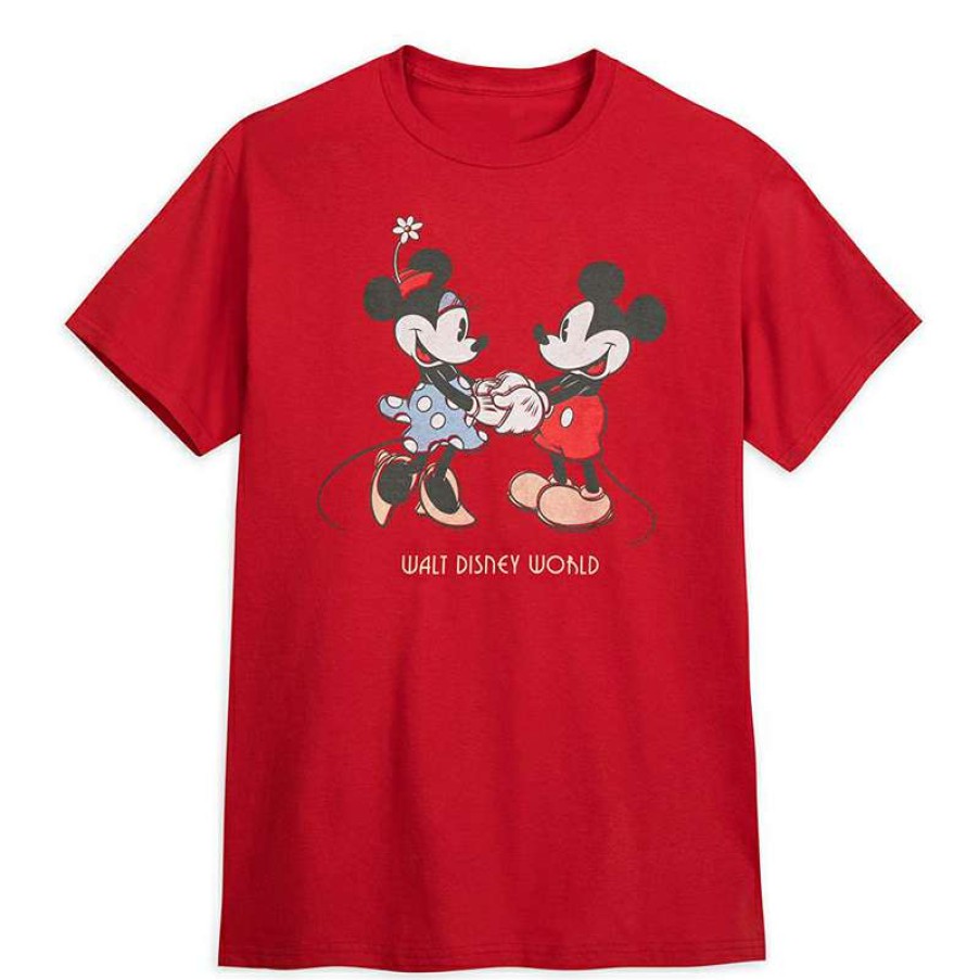 Apparel * | Disney Adult Shirt Mickey And Minnie Mouse Sweethearts Hot Sell