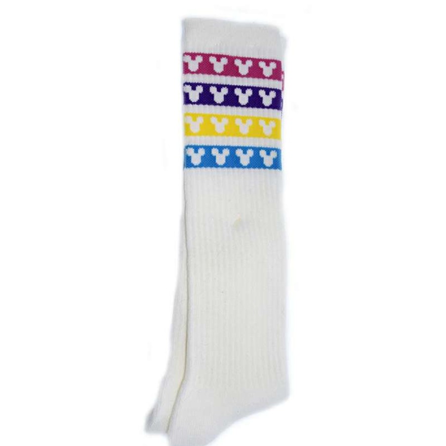 Accessories * | Disney Youth Socks Rainbow Mickey Icons 100% Guarantee