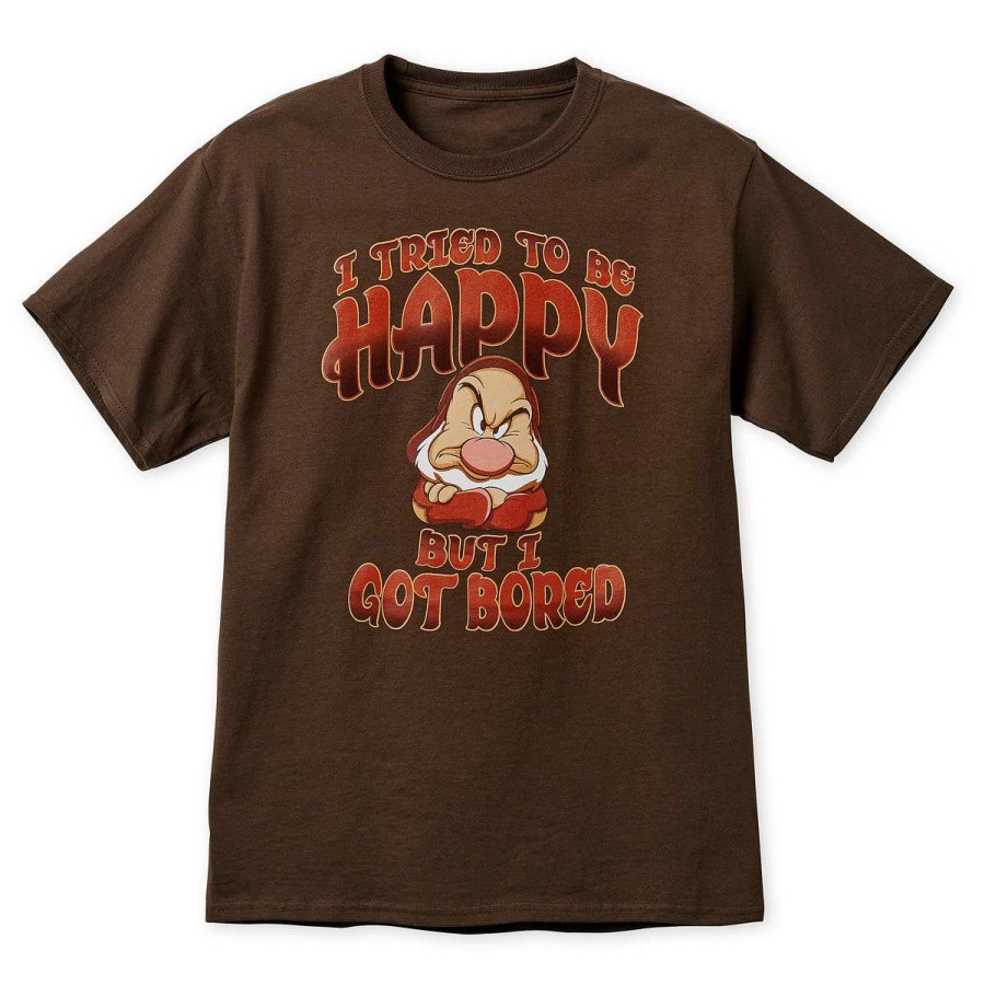 Apparel * | Disney Adult Shirt Grumpy I Tried To Be Happy Premium