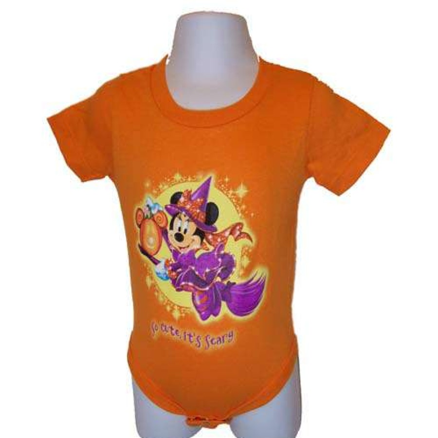 Apparel * | Disney Infant Bodysuit Short Sleeve Halloween Minnie Witch Excellent