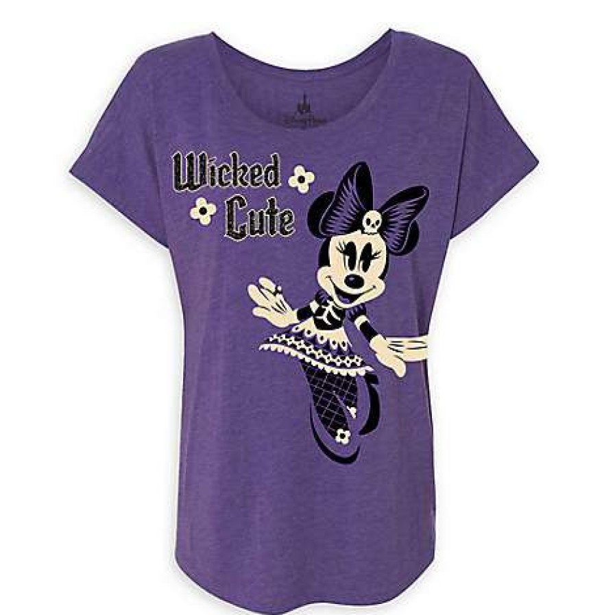 Apparel * | Disney Women'S Shirt Minnie Mouse Halloween T-Shirt Limited Rel Special Offers