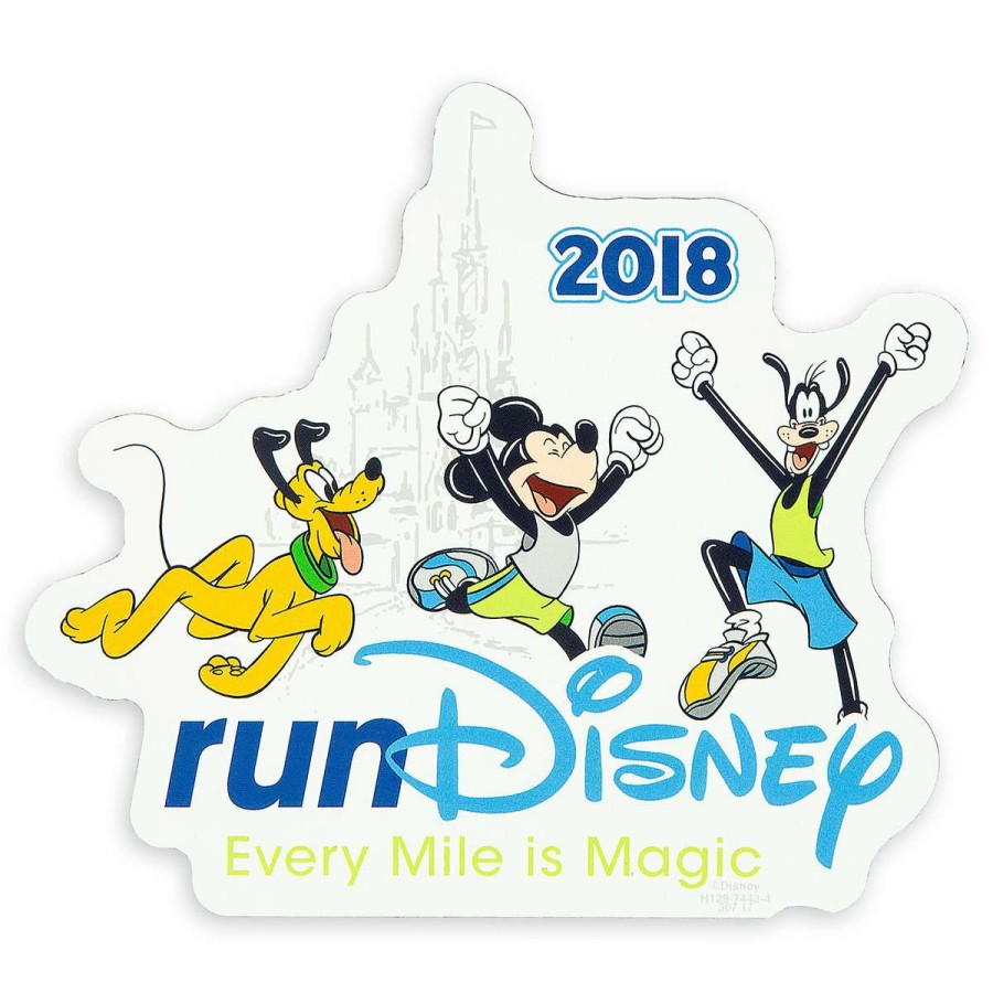 Apparel * | Disney Auto Magnet Rundisney 2018 Mickey Mouse And Friends Best Price