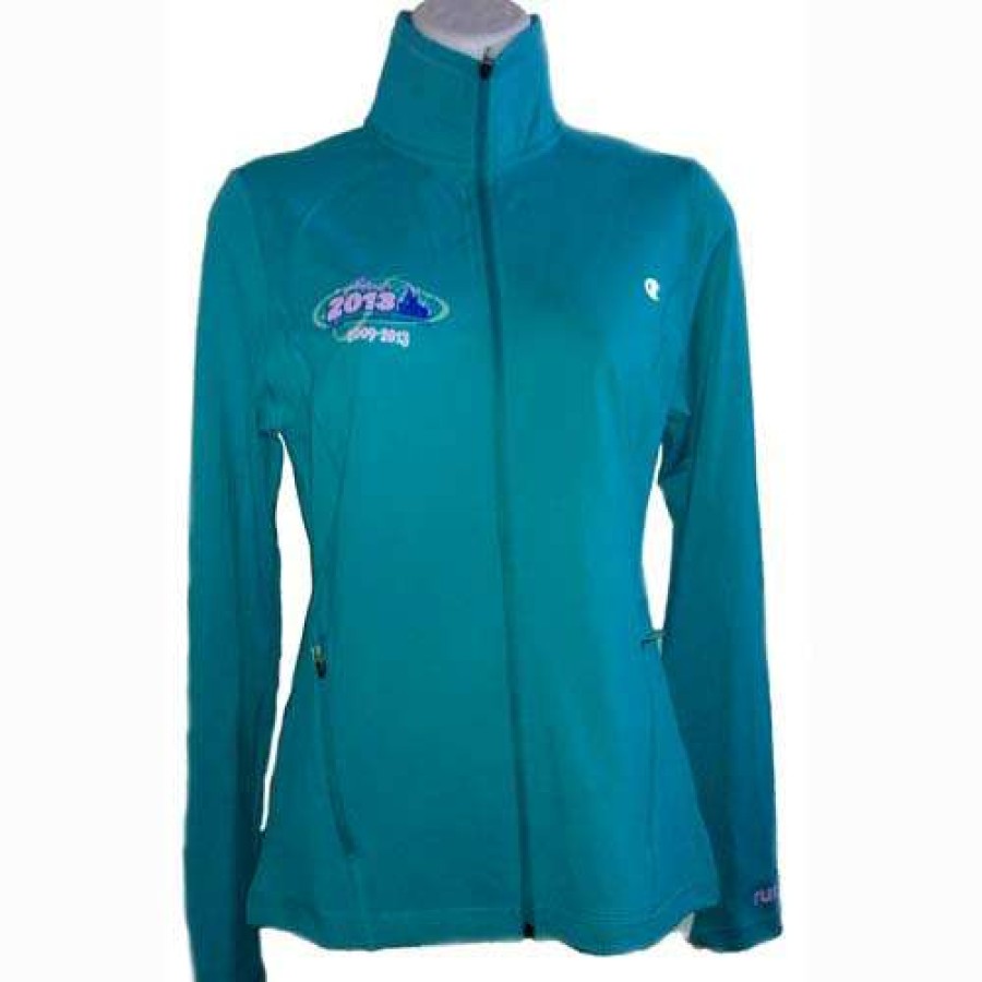 Apparel * | Disney Womens Jacket 2013 Princess 1 / 2 Marathon Teal Closeout Sale