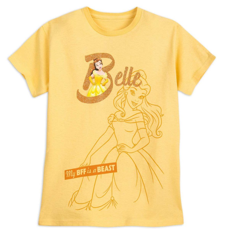 Apparel * | Disney Girl'S Shirt Belle My Bff Is A Beast Best Price