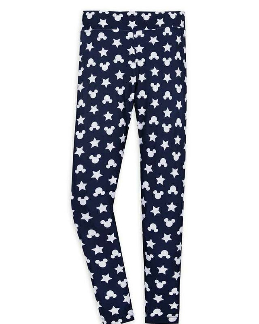 Apparel * | Disney Woman'S Leggings Mickey Mouse Icon & Stars Shop New