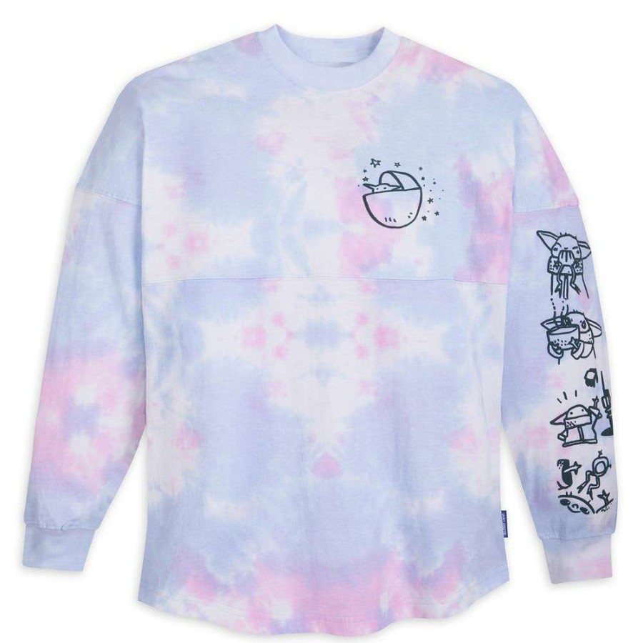 Apparel * | Disney Adult Spirit Jersey Star Wars: The Mandalorian Grogu Tie-Dye Shop New