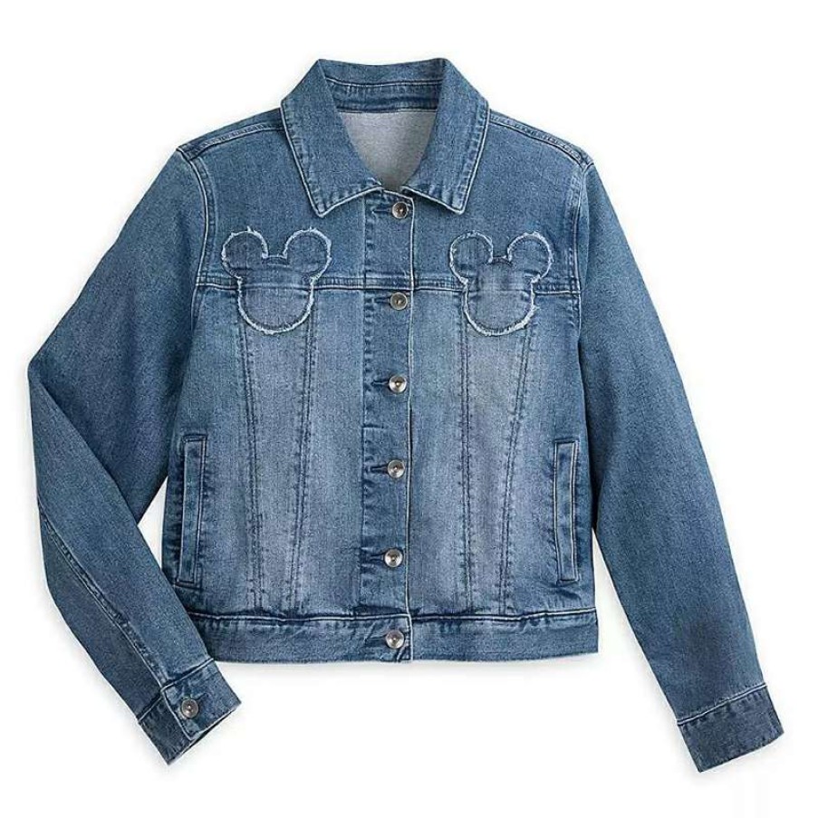 Apparel * | Disney Women'S Denim Jacket Mickey Mouse By Her Universe Best Price