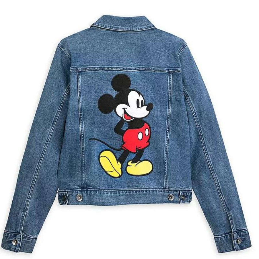 Apparel * | Disney Women'S Denim Jacket Mickey Mouse By Her Universe Best Price