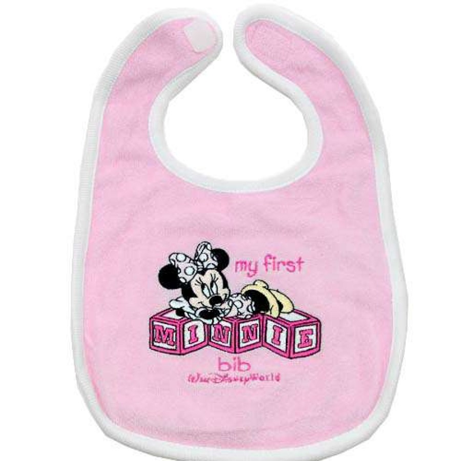 Apparel * | Disney Baby Bib My First Minnie Mouse Bib Disney World Bestsellers