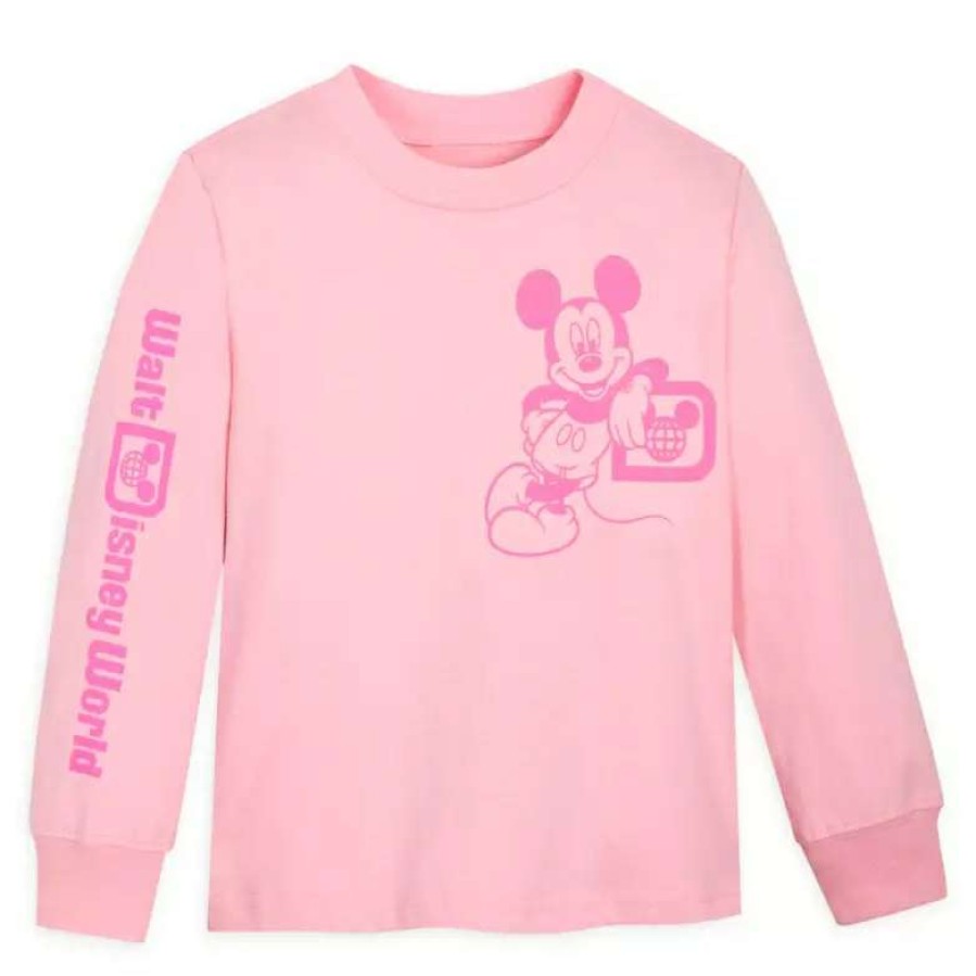 Apparel * | Disney Long Sleeve For Kids Mickey Mouse Walt Disney World 100% Guarantee