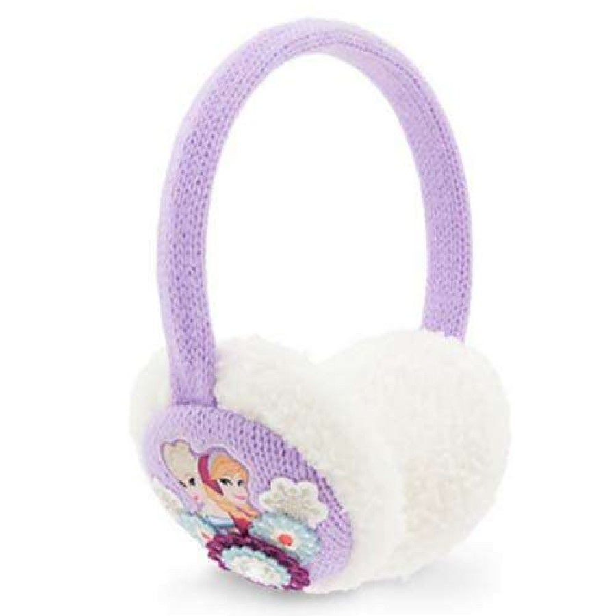 Apparel * | Disney Girls Ear Muffs Frozen Anna And Elsa New In