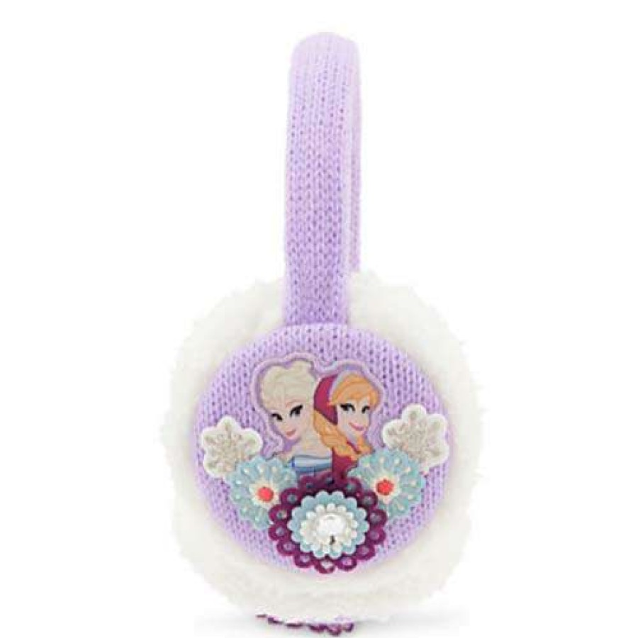 Apparel * | Disney Girls Ear Muffs Frozen Anna And Elsa New In