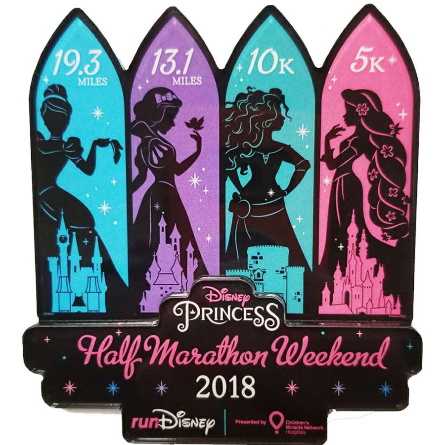 Apparel * | Disney Wall Magnet Rundisney Princess Half Marathon Weekend 2018 Good Quality