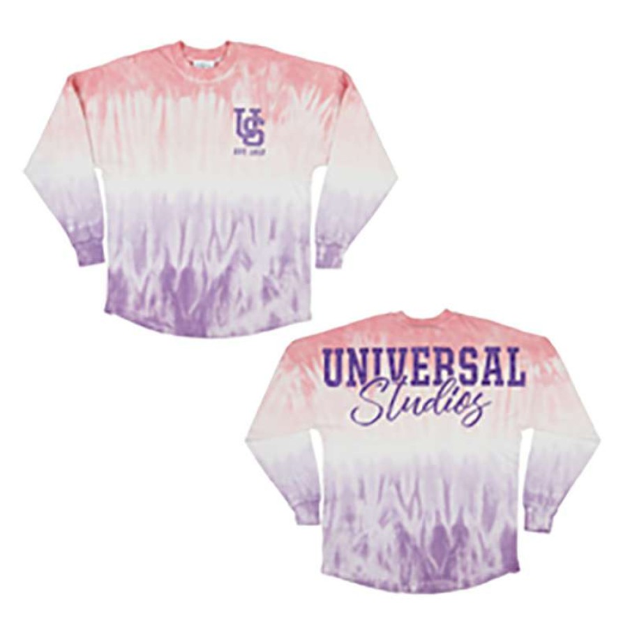 Apparel * | Universal Women'S Shirt Universal Studios Logo Tie-Dye Quick Delivery Disney