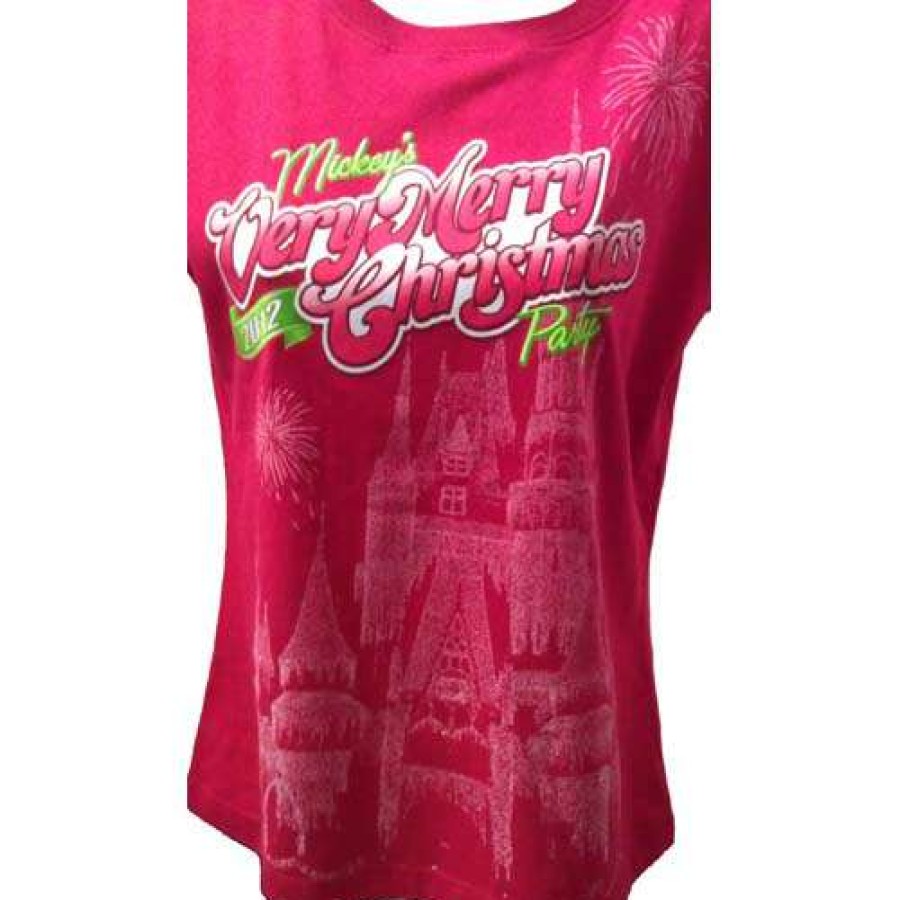 Apparel * | Disney Ladies Shirt 2012 Mickey'S Very Merry Christmas Party Special Offers