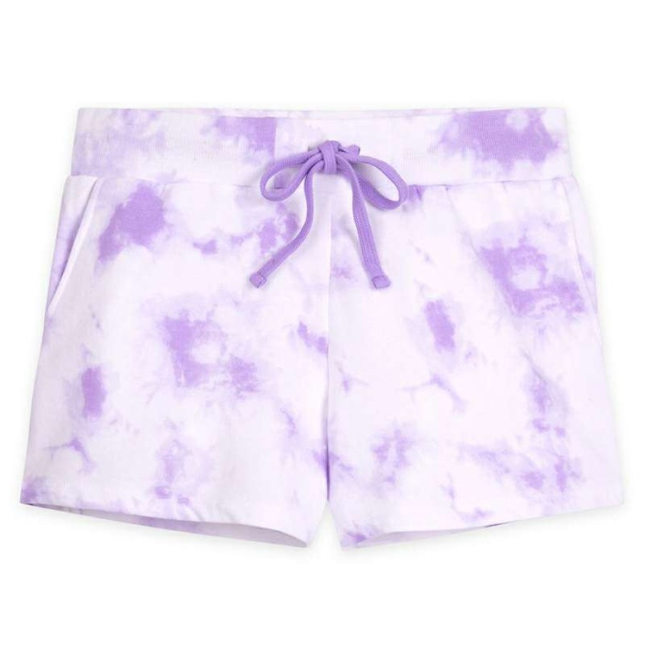 Apparel * | Disney Women'S Shorts Tie Dye Walt Disney World Lavender Online Discount