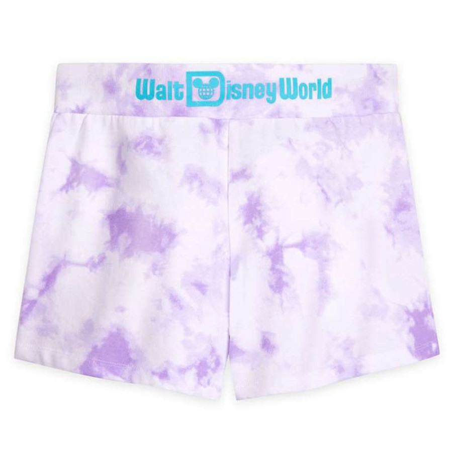 Apparel * | Disney Women'S Shorts Tie Dye Walt Disney World Lavender Online Discount