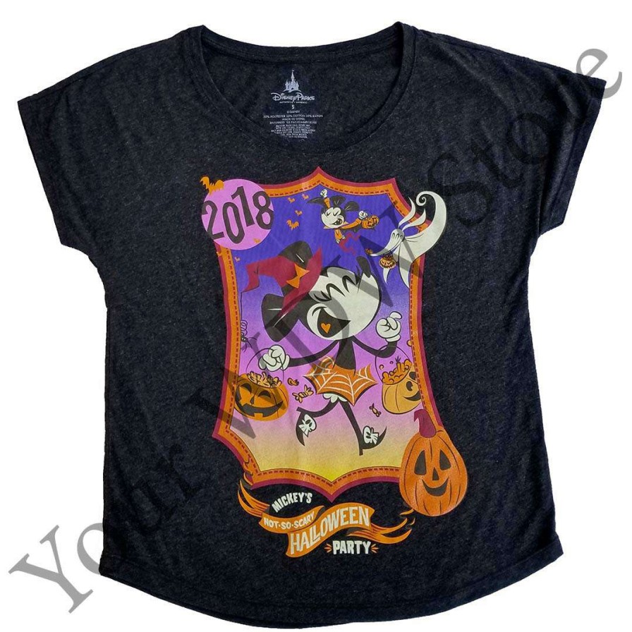 Apparel * | Disney Ladies Shirt Mickey'S Not So Scary Halloween Party Logo 2018 Free Delivery