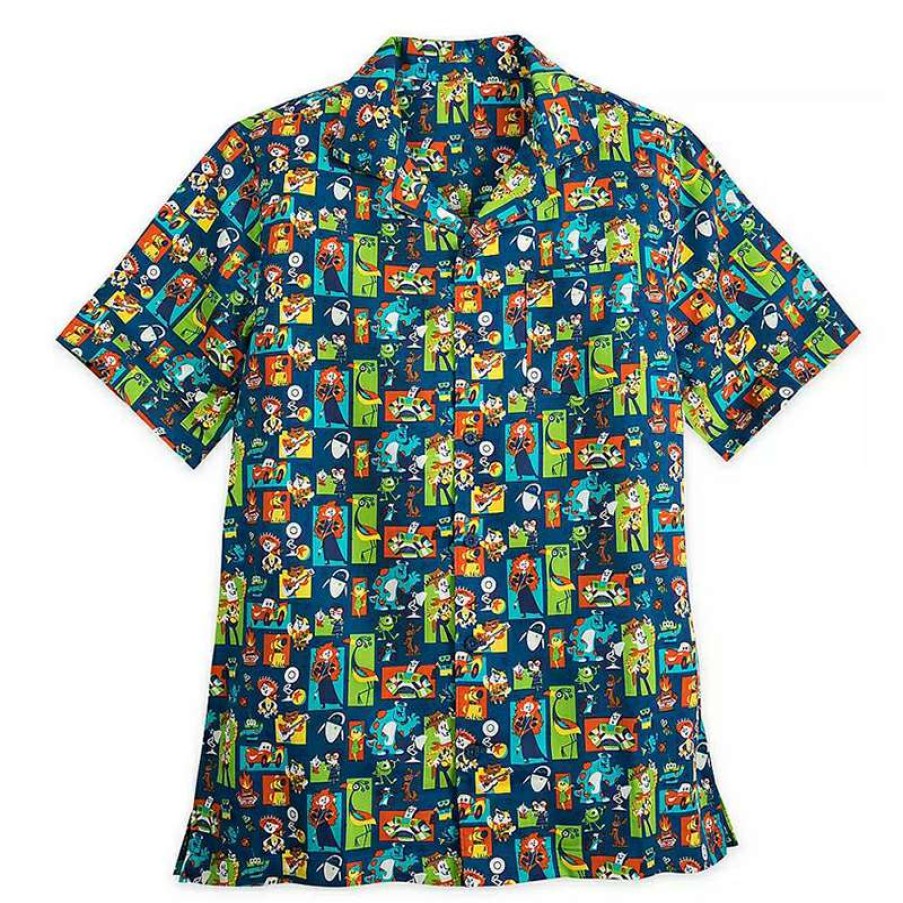 Apparel * | Disney Men'S Woven Shirt Pixar Premium