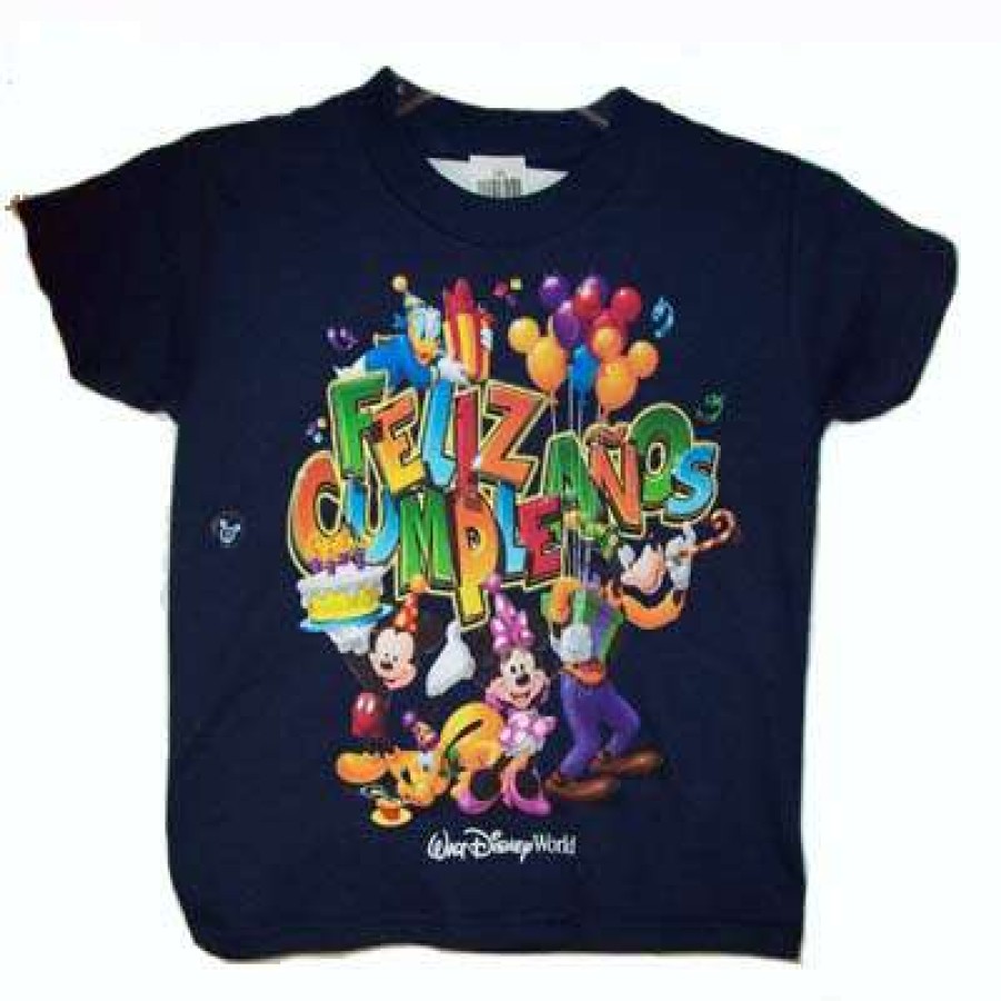 Apparel * | Disney Child Shirt Mickey And Pals Feliz Compleanos Shop New