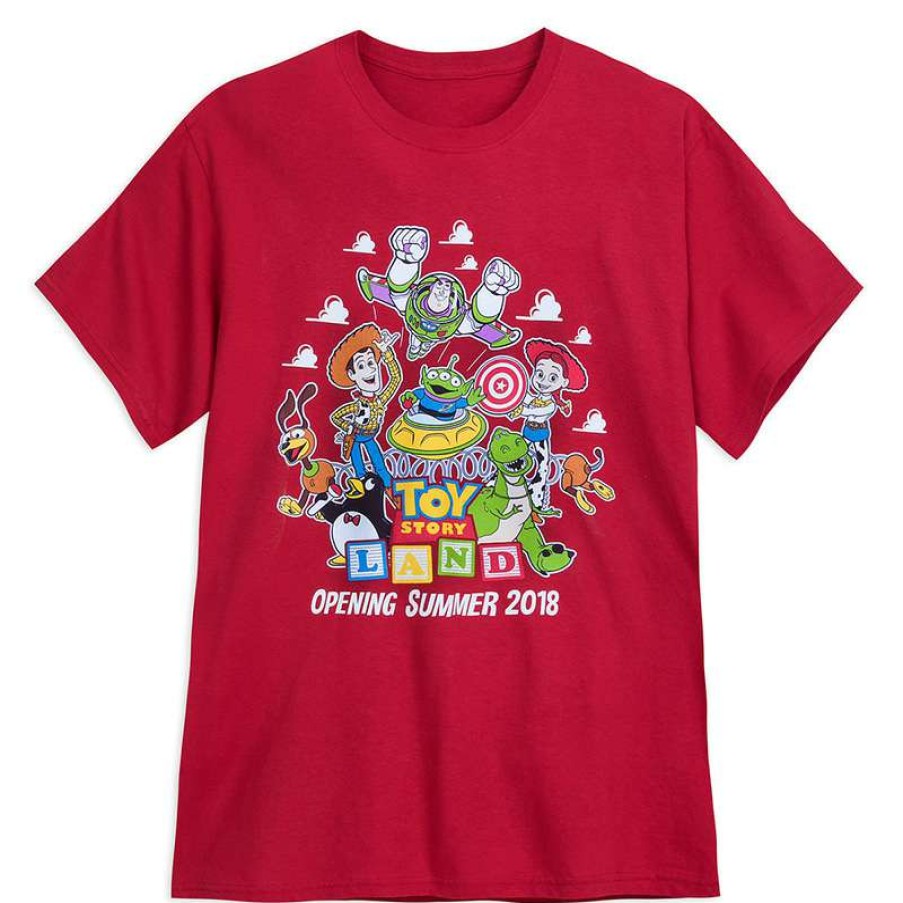 Apparel * | Disney Adult Shirt Toy Story Land Logo Buzz Woody And Friends Quick Expedition