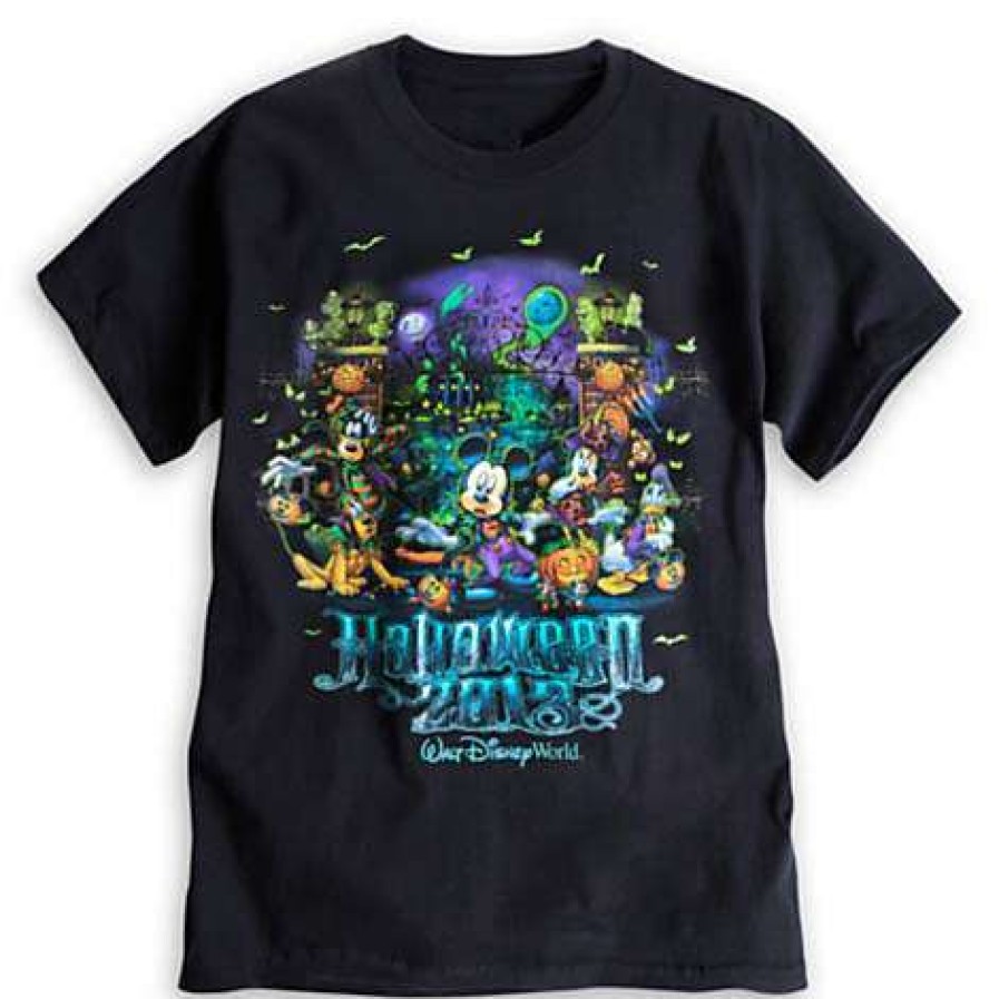 Apparel * | Disney Adult Shirt 2013 Halloween Time Mickey And Friends Large Choice