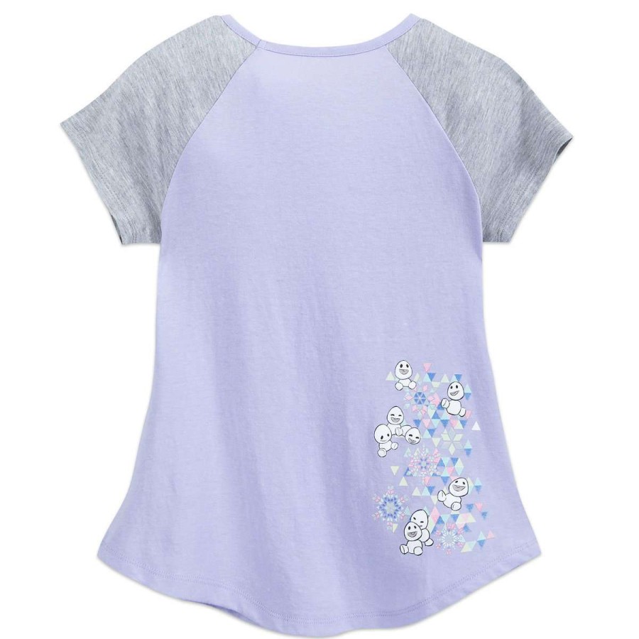 Apparel * | Disney Girls Shirt Frozen Cast Raglan Purple Discount Store