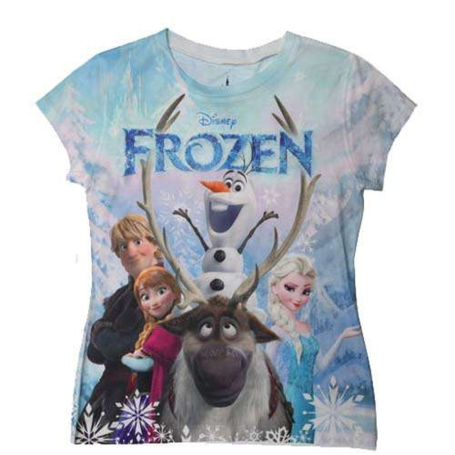 Apparel * | Disney Child Shirt Frozen Logo Sublimated Tee Free Delivery