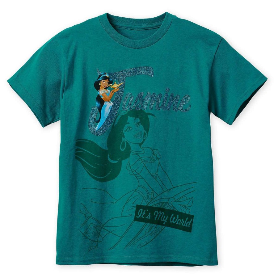 Apparel * | Disney Girl'S Shirt Princess Jasmine It'S My World Bestsellers