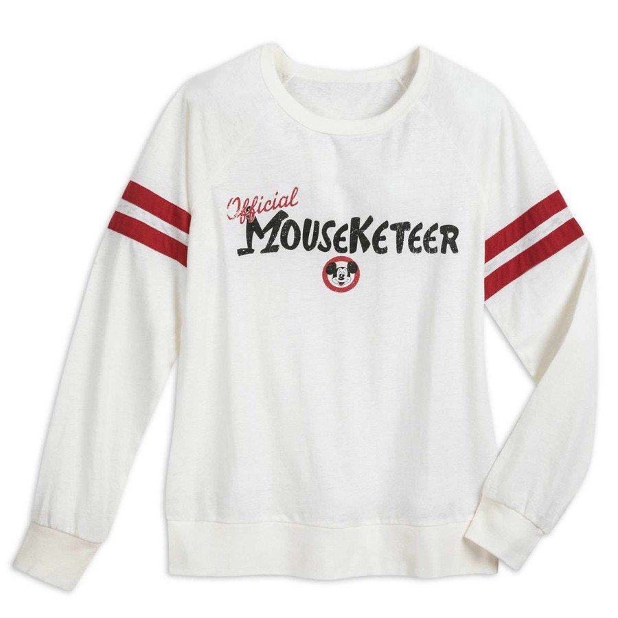 Apparel * | Disney Women'S Shirt Mickey Mouse Club Official Mouseketeer Raglan New