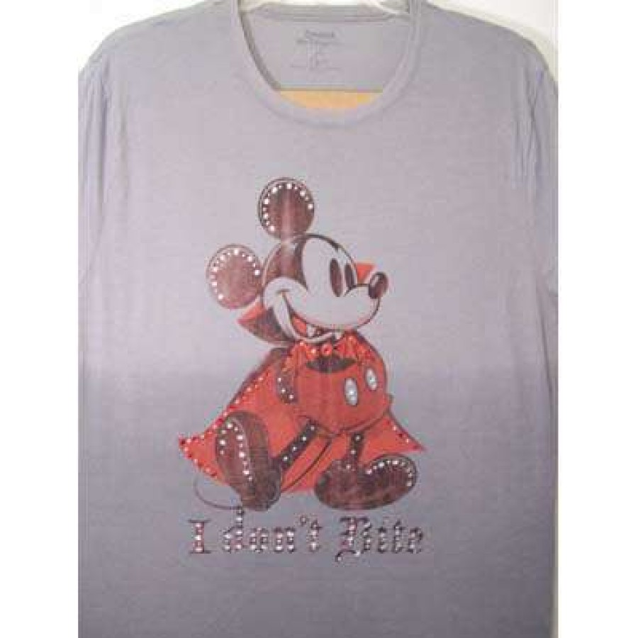 Apparel * | Disney Adult Shirt Vampire Mickey Mouse Red New