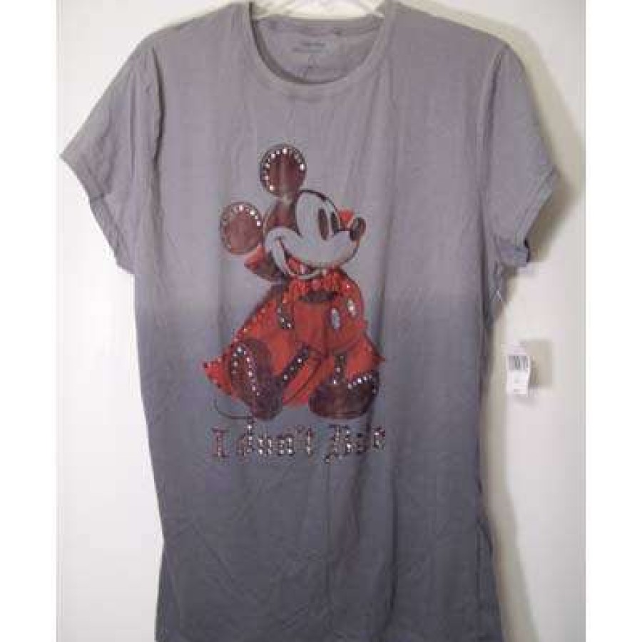 Apparel * | Disney Adult Shirt Vampire Mickey Mouse Red New