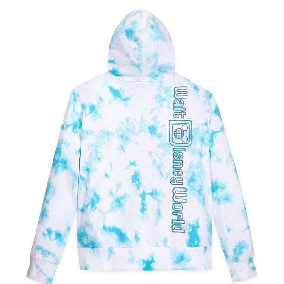 Apparel * | Disney Adult Pullover Hoodie Walt Disney World Tie Dye Stitch Large Choice