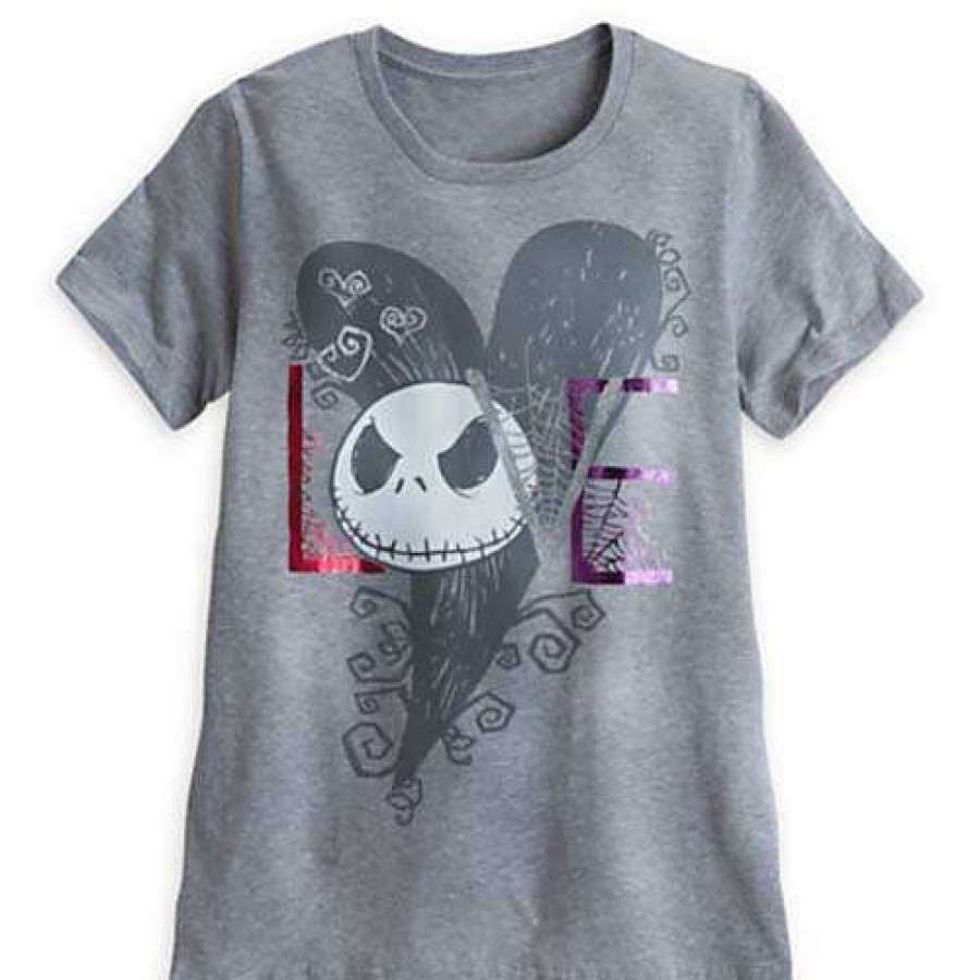 Apparel * | Disney Womens Shirt Jack Skellington Love Excellent