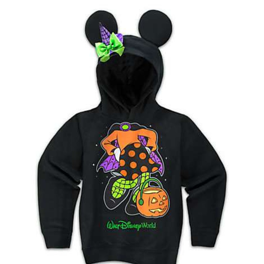 Apparel * | Disney Girls Hoodie Minnie Witch Ear Hoodie For Girls Limited Edition