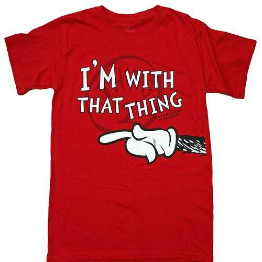 Apparel * | Universal Ladies Shirt Seuss Landing I'M With That Thing Discount Online Disney