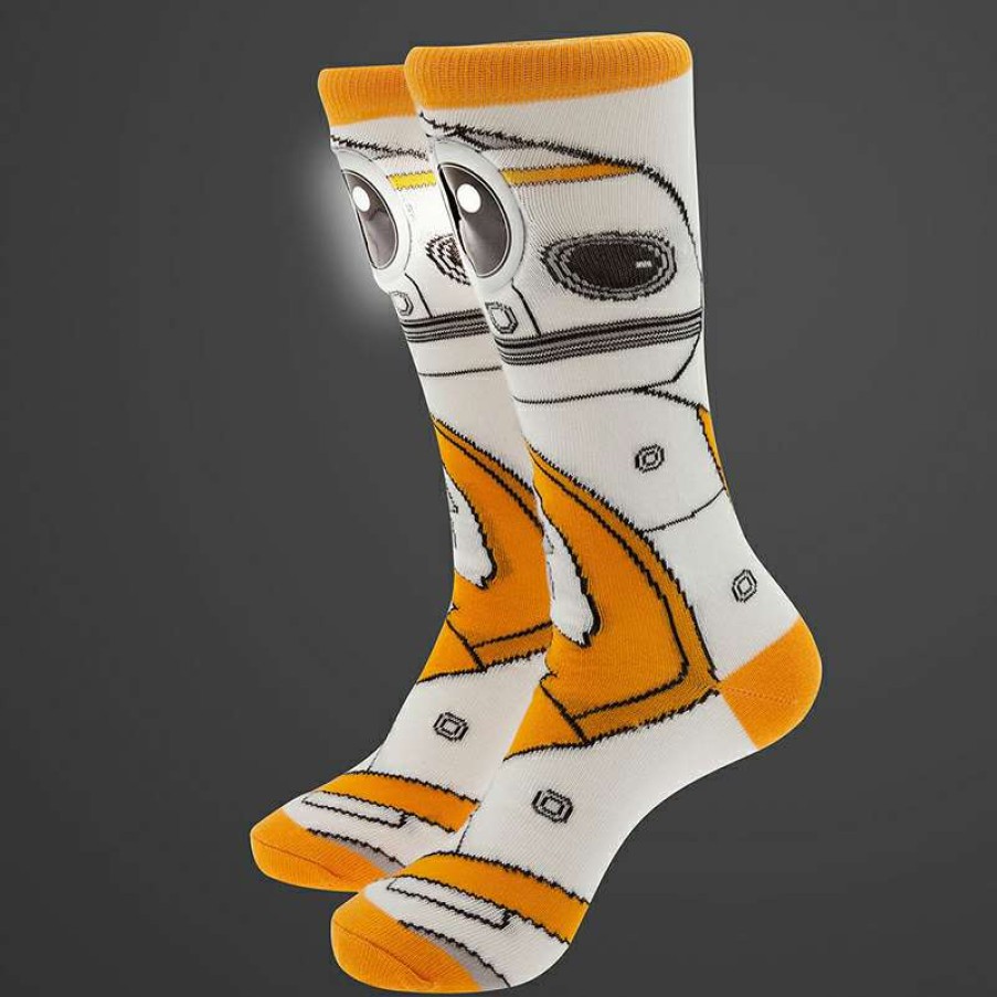 Accessories * | Disney Adult Socks Bb-8 Light-Up Closeout Sale