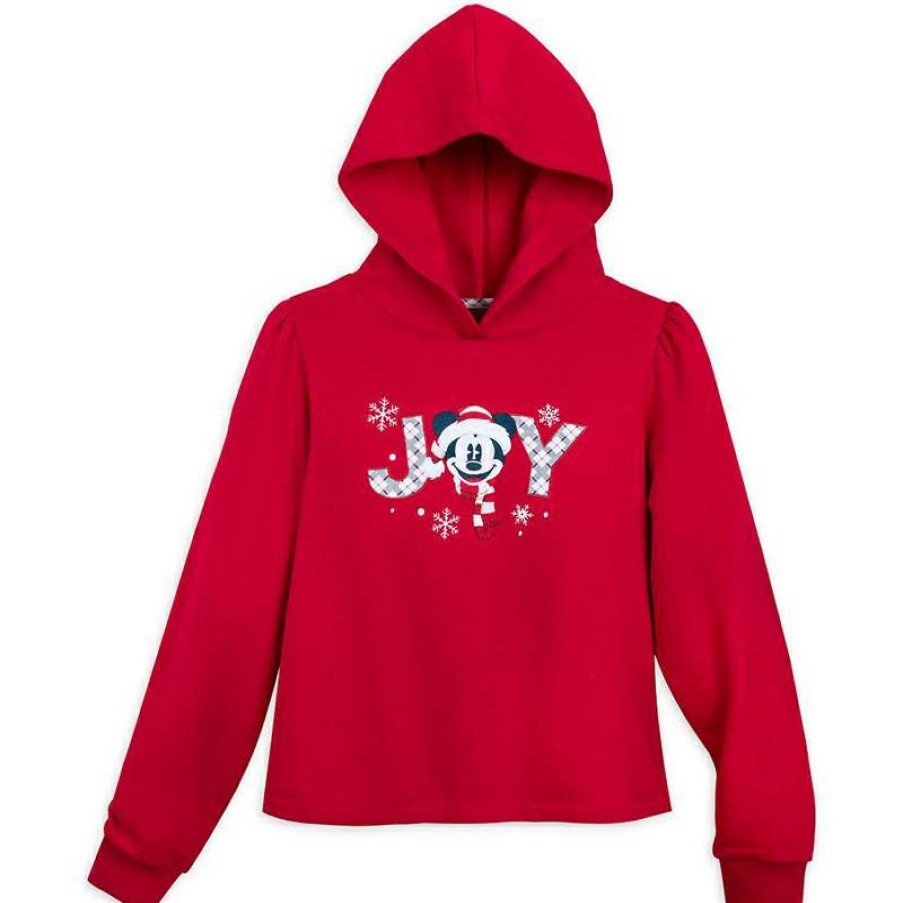 Apparel * | Disney Women'S Shirt Mickey Joy Holiday Pullover Sweatshirt Fashionable