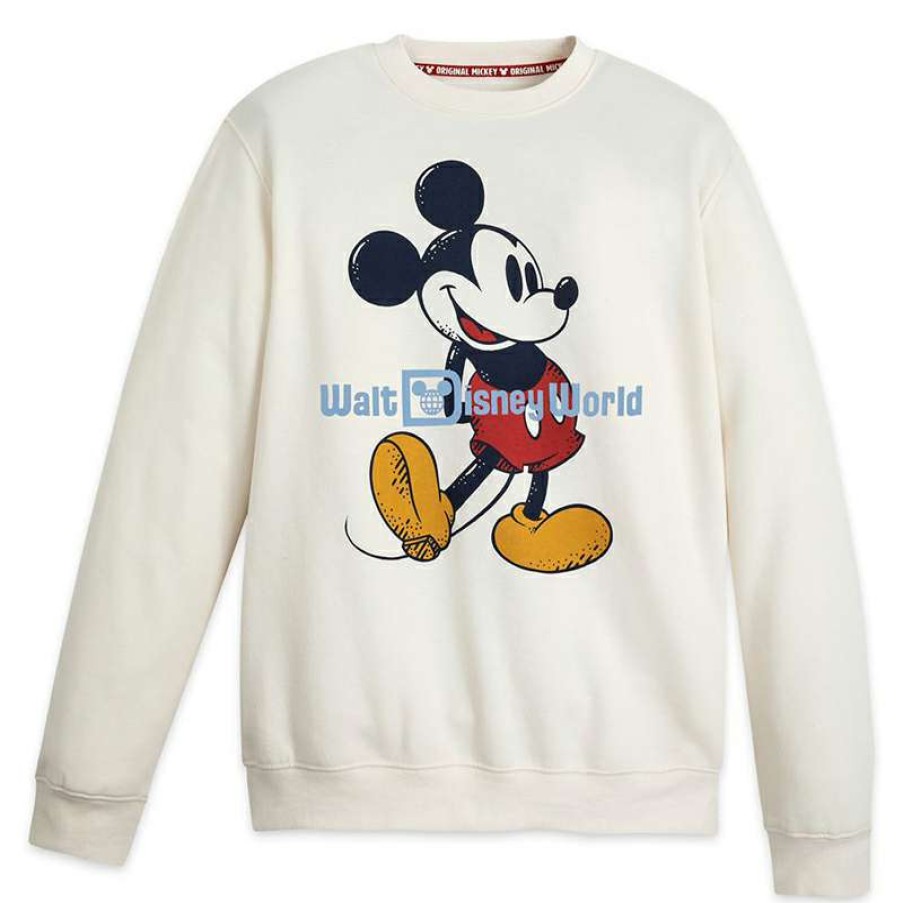 Apparel * | Disney Adult Pullover Sweatshirt Walt Disney World Classic Mickey Mouse Online