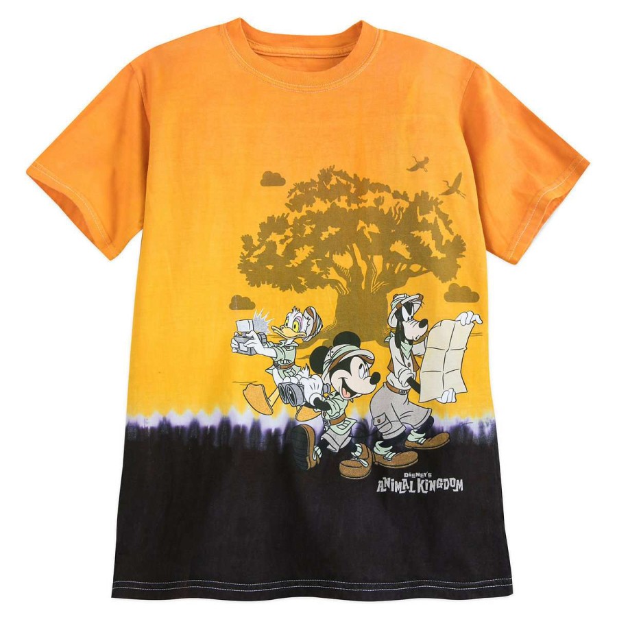 Apparel * | Disney Kids Shirt Animal Kingdom Mickey And Friends Tie-Dye Shop New