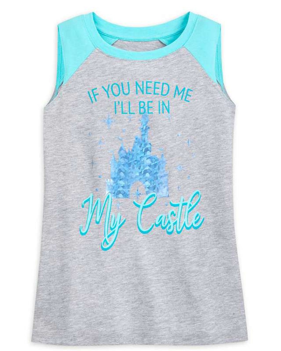 Apparel * | Disney Girls Shirt Cinderella'S Castle Tank Online