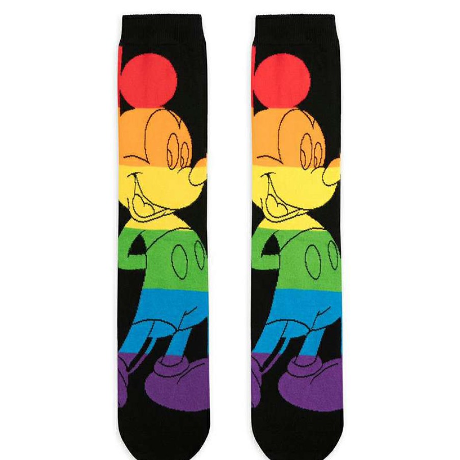 Accessories * | Disney Adult Socks Rainbow Disney Collection Mickey Mouse Online