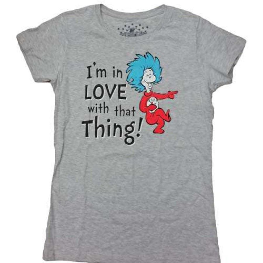 Apparel * | Universal Ladies Shirt Seuss Landing I'M In Love With That Thing Limited Edition Disney