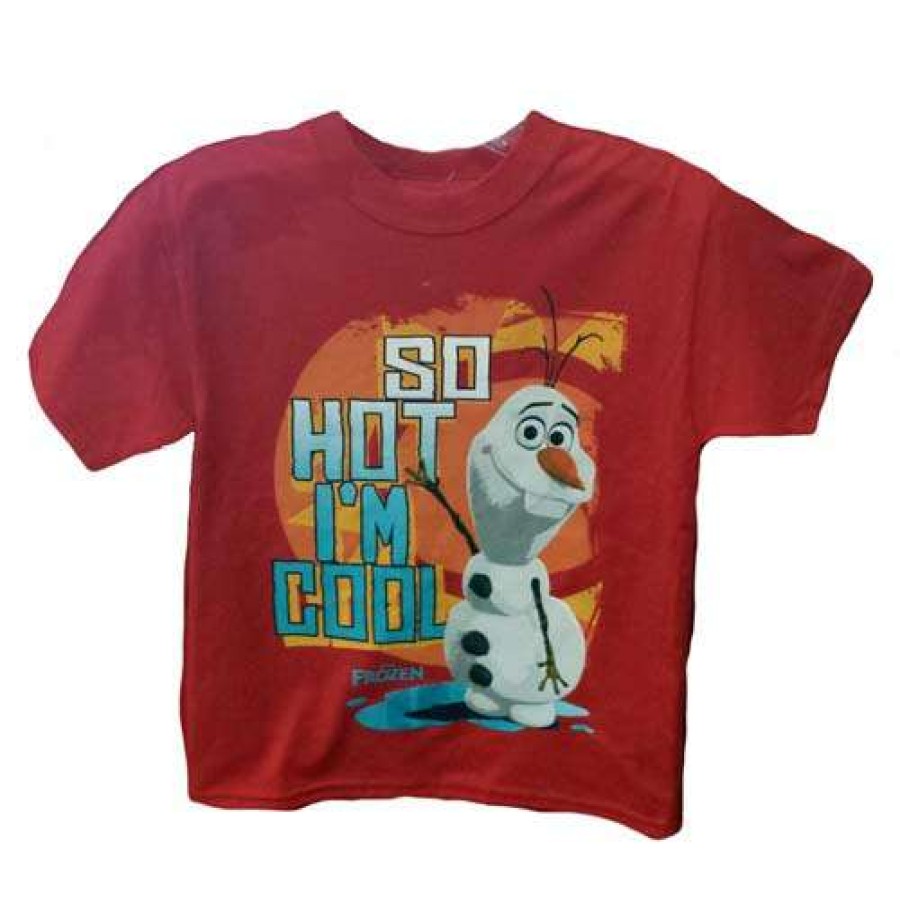 Apparel * | Disney Child Shirt Frozen Olaf So Hot I'M Cool Best Price